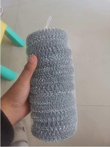 Galvanizált háló kötött fém huzalszivacs pot scourer